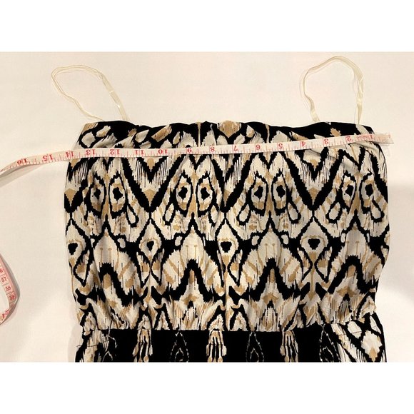 Three Pink Hearts Women Strapless Maxi Dress Geometric Black White Size X Small - Picture 4 of 7